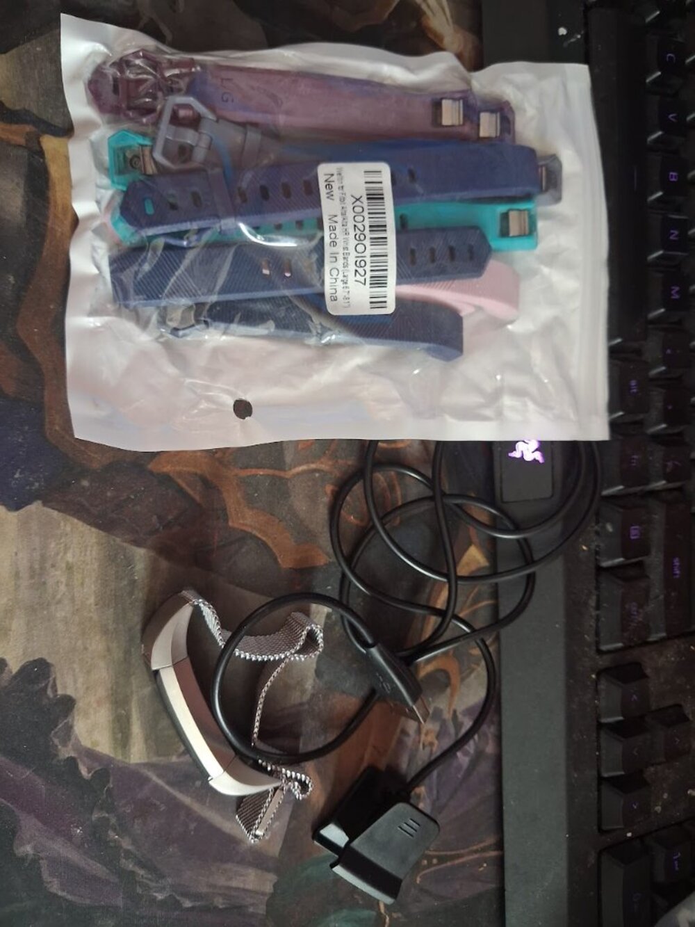 Fitbit with accessories